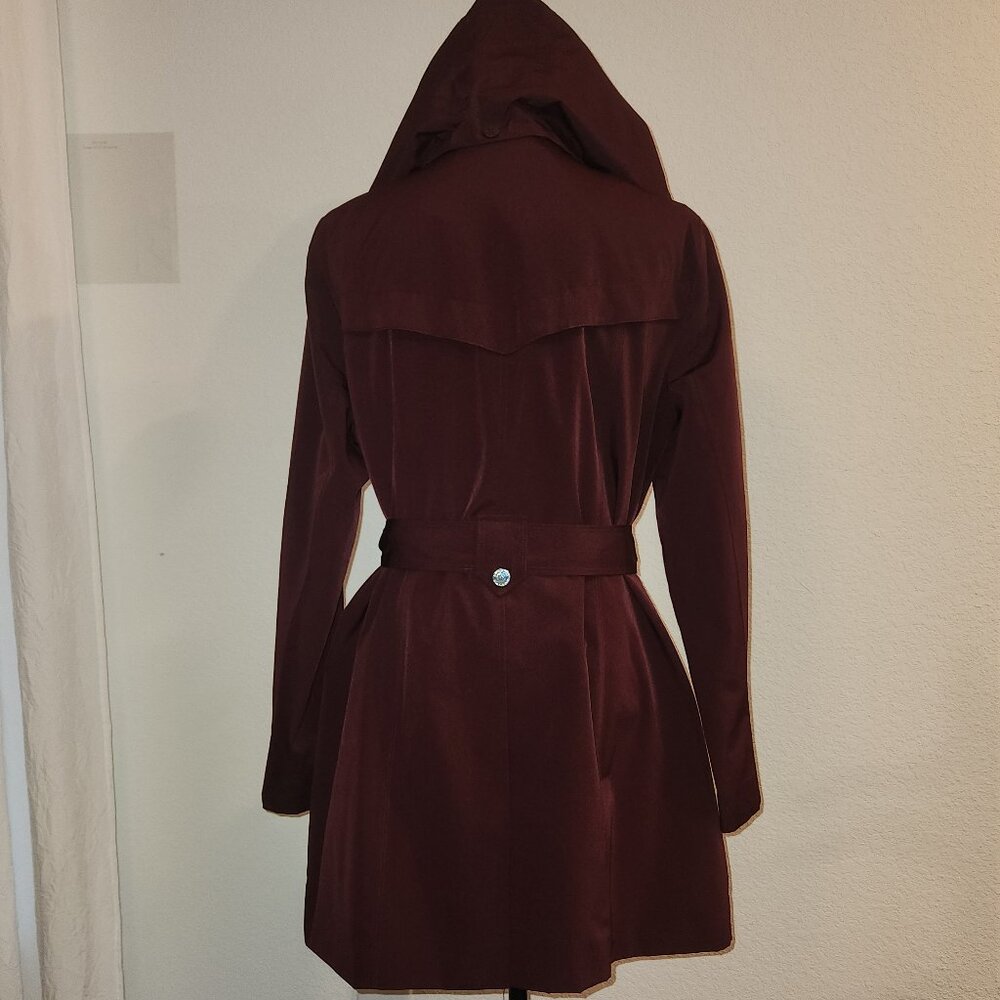 London Fog Trench Coat – Women’s Large – Burgundy / Merlot - Picture 4 of 15
